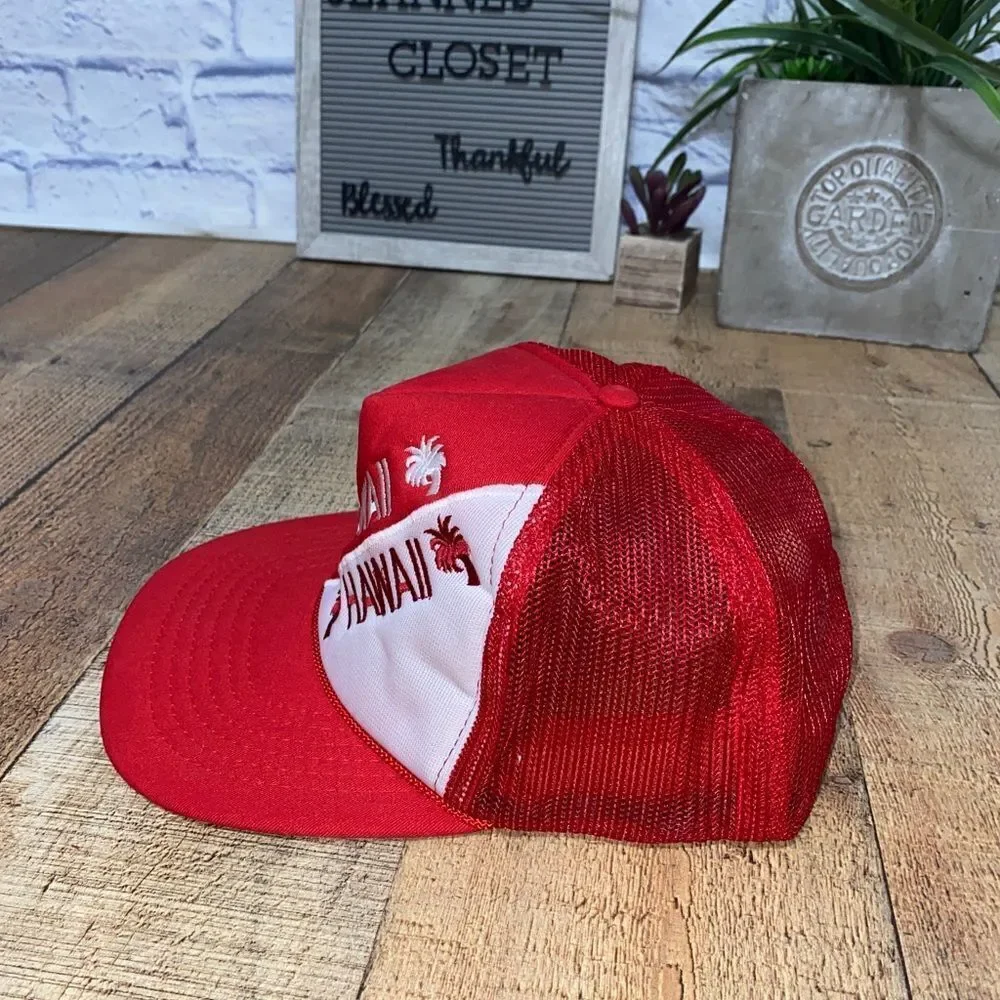 Vintage hawaii Trucker Snapback Hat 1990s‎